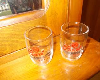 Pearl beer glasses
