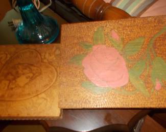 Tramp art boxes