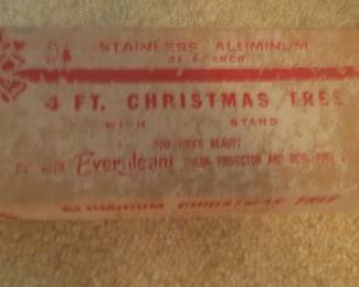 Aluminum 4' Christmas tree in original box
