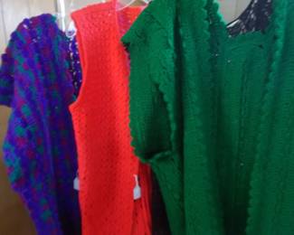 Crochet vests and other