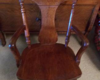 Antique oak rocker