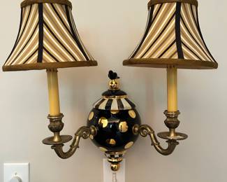 Pair of MacKenzie Childs wall sconces