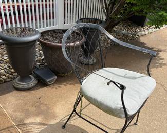 PLANTER AND CHAIR