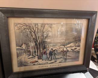 CURRIER AND IVES SET OF 3