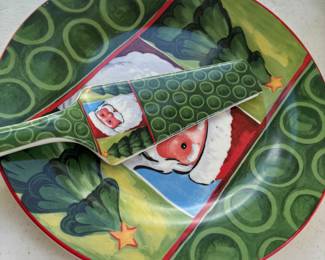 CAKE PLATE AND SERVER