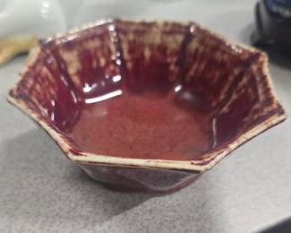 Asian pottery bowl