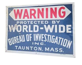 Vintage Tin Sign 28" x 20"