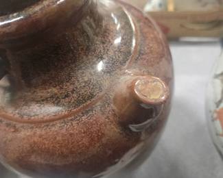 Antique Asian pottery 11 inches in height