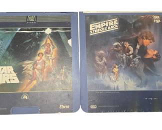 Star Wars Laser Disc and Empire Strikes Back