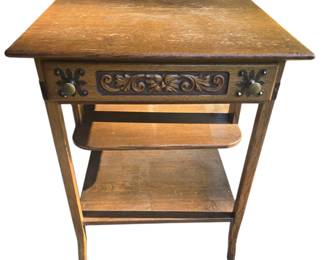 Oak entry table