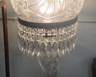 Cut glass Mushroom lamp