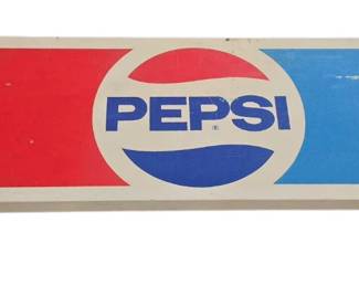 Vintage Pepsi Metal sign 48" long, 11" tall