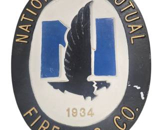 Nationwide Mutual Fire ins. co metal wall plaque