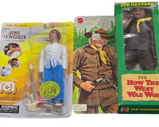 Vintage Toys including Jimi Hendrix by Mego