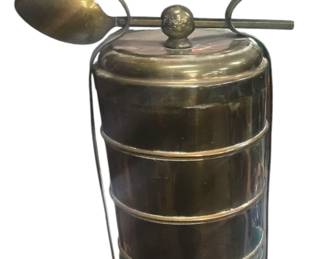 Asian brass lunchbox
