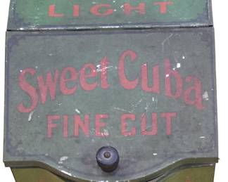 Vintage Tin Metal Store display Cigar Box