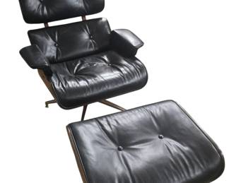 Mid Century style chair and foot stool