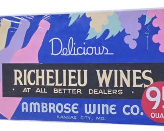 Ambrose wine sign 21 by 11
