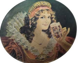 Falstaff beer tray 16 inches round