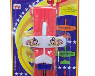 vintage Mighty mouse stunt plane toy