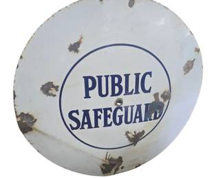 Public Safeguard sign 28 inches round