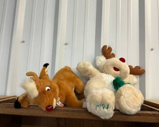 Plush Rudolph the Red Nosed Reindeer 1999 - JC Penny 1994 Reindeer Plush