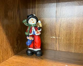 Pottery Snowman
