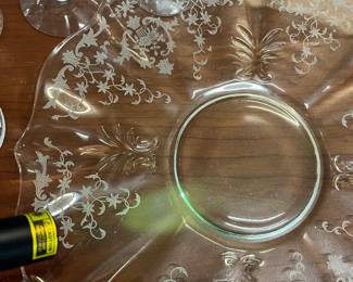 Fostoria Navarre Clear Baroque Serving Tray