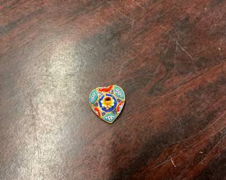 Mosaic Heart Brooch/Pin