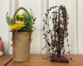 Burlap Vase Decor