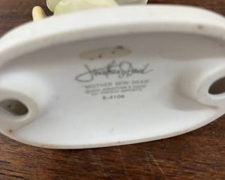Signed Enesco Precious Moments Porcelain Figurine "Mother Sew Dear"