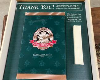 2002 Anheuser Busch Collectors Club Flashlight Membership Thank You