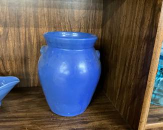 Blue Pottery Jug Vase