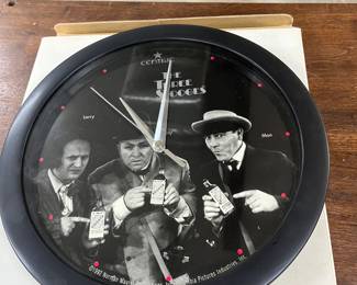 The 3 Stooges Clock