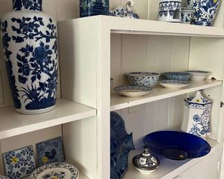 Lots of vintage blue and white!