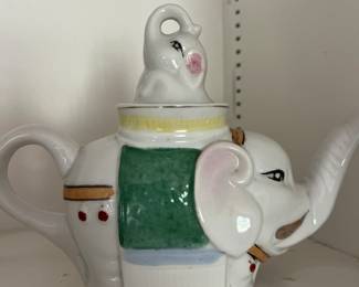 Vintage elephant teapot.