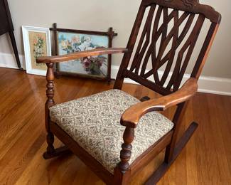 Antique rocking chair.