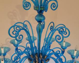 Murano Tiered Glass Chandelier