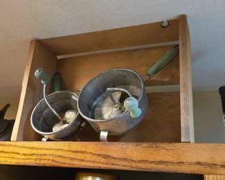 Green Handle Food Mill Mashers