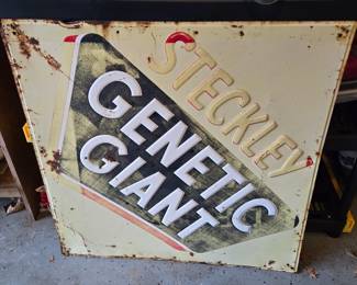 Steckley Genetic Giant Metal Sign