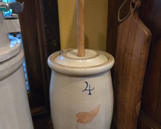 Red Wing Union Stoneware Co. #4 Butter Churn Crock