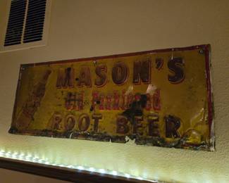 Mason's Old Fashioned Root Beer Metal Sign