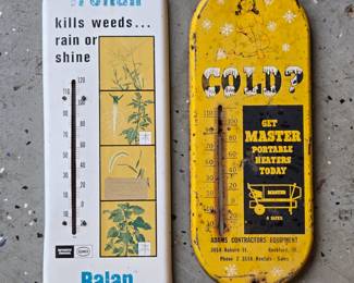 Master Personal Heaters Pin Up Metal Wall Thermometer And Treflan Elanco Balan Metal Wall Thermometer