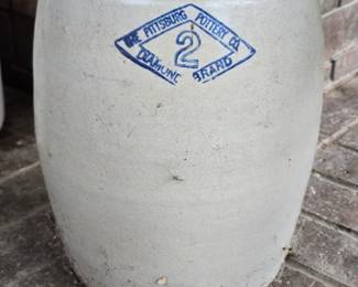 Pittsburg Pottery Co. Diamond Brand #2 Crock