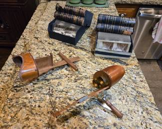 Stereo Graphoscopes Stereoscopes With Lots Of Slides (Early Native American, Black Americana, And More!)