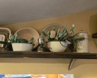TONS Of Green Handle Kitchen Tools And Utensils