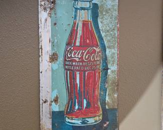 Coca Cola Metal Bottle Sign