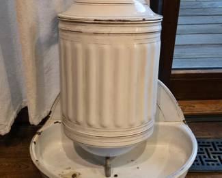 French Enamelware Water Cistern