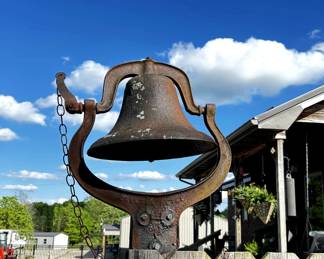 Crystal Cast Iron School Church Bell With Yoke