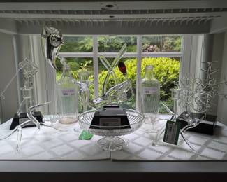 Nice collection of Frabel hand-blown glass pieces.